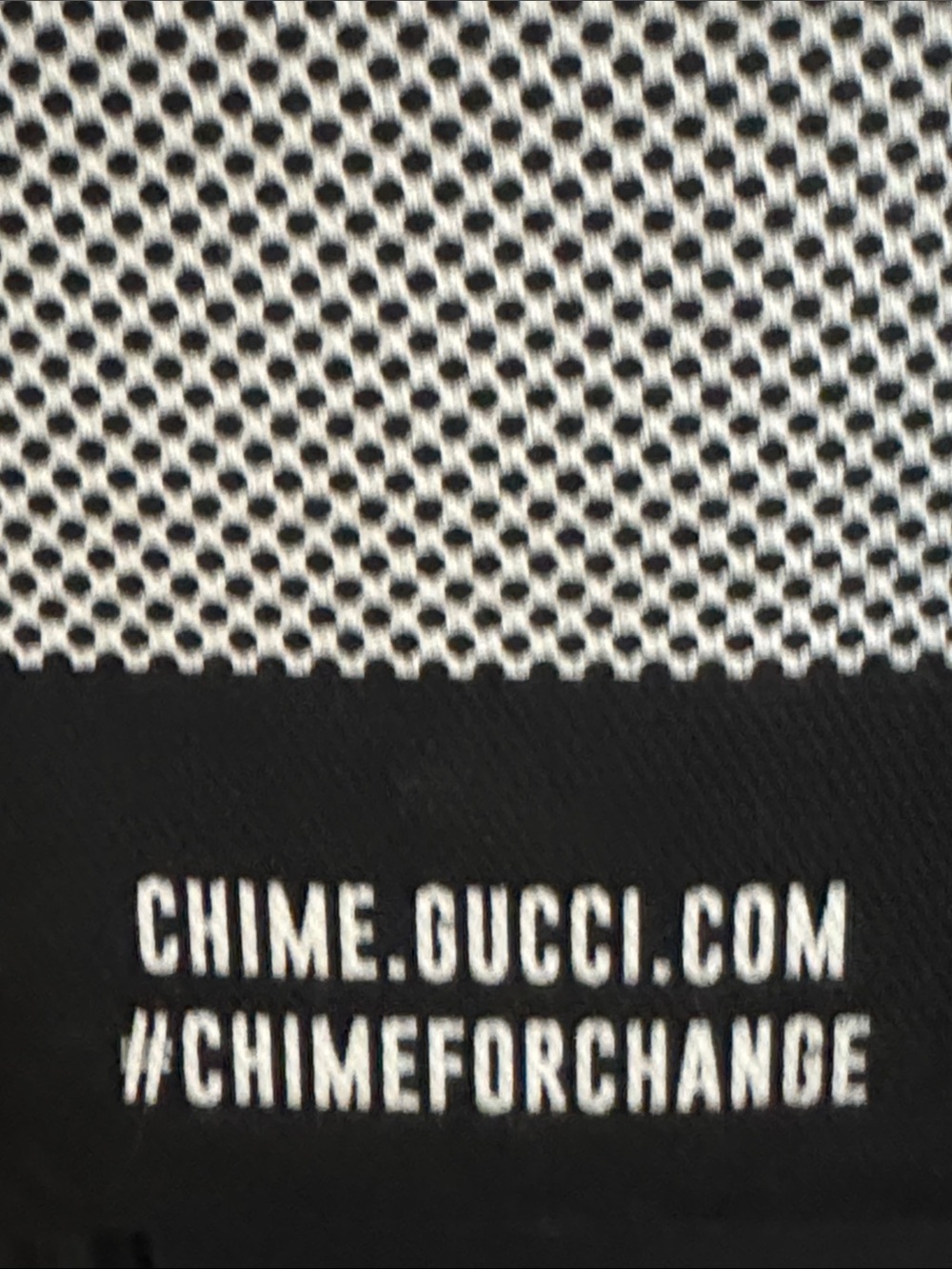 New authentic Gucci Chime for Change designer tote bag purse with matching pins - Picture 12 of 14
